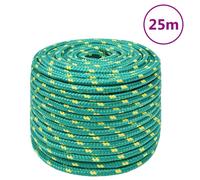 vidaXL Corde de bateau Vert 14 mm 25 m Polypropylène