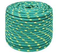 vidaXL Corde de Bateau Vert 14 mm 50 m Polypropylène