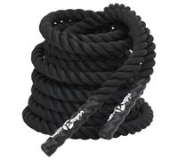 vidaXL Corde de Combat Noire 15 m 11 kg Polyester