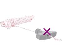 vidaXL Corde de démarrage blanche et rouge Ø3 mm 10 m Nylon