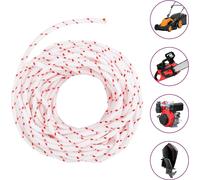 vidaXL Corde de démarrage blanche et rouge Ø4 mm 10 m Nylon