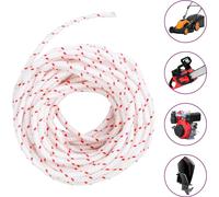 vidaXL Corde de démarrage blanche et rouge Ø5 mm 10 m Nylon