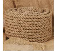 vidaXL Corde de jute et chanvre – 25 m, 16 mm – emballage de cadeaux, bricolage et jardinage