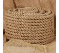 vidaXL Corde de jute 25 m de long 24 mm d'épaisseur 153767 Beige G