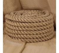 vidaXL Corde de jute 25 m de long 36 mm d'épaisseur 153774 Beige G