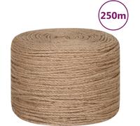 vidaXL Corde de jute 250 m longueur 4 mm épaisseur