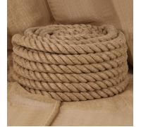 vidaXL Corde de jute 153775 – 5 m de long, 40 mm d'épaisseur