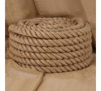 vidaXL Corde de jute – Ficelle d'emballage 5 m, 50 mm – Beige (153778)