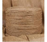 vidaXL Corde de Jute, Corde de Chanvre, Ficelle de Jute, Corde d'Emballage pour Décoration Bricolage Jardinage, 100 m de 153745