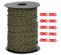 vidaXL Corde de tente réfléchissante avec tendeurs de corde 50 m 3 mm