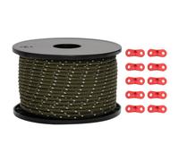 vidaXL Corde de tente réfléchissante avec tendeurs de corde 50 m 5 mm