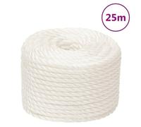 vidaXL Corde de travail Blanc 12 mm 25 m Polypropylène