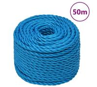 vidaXL Corde de travail Bleu 16 mm 50 m polypropylène