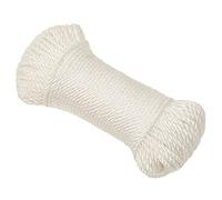 vidaXL Corde de Travail, Ficelle d'emballage, Fil de Macramé, Corde de Bricolage Jardinage Jardin Atelier, Blanc 3 mm 50 m Polypropylène