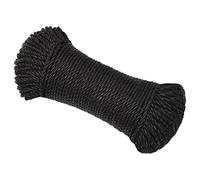 vidaXL Corde de travail Noir 6 mm 50 m Polypropylène