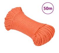 vidaXL Corde de Travail Orange 3 mm 50 m polypropylène