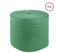 vidaXL Corde en Jute 2 pcs Vert Jute 100% Tossa