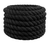 vidaXL Corde Noir 4 x 4 x 1000 cm Coton 42011836