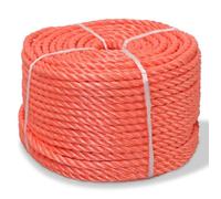 vidaXL Corde torsadée Polypropylène 10 mm 100 m Orange