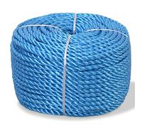 vidaXL Corde torsadée en polypropylène 10 mm 500 m Bleu