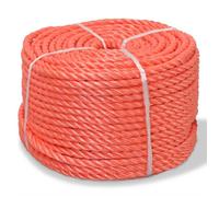 vidaXL Corde torsadée Polypropylène 12 mm 100 m Orange