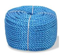 vidaXL Corde torsadée en polypropylène 14 mm 100 m Bleu