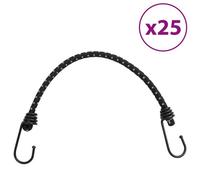 Vidaxl Cordes Élastiques Avec Bandes Réfléchissantes Et Crochets 25pcs