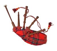 vidaXL Cornemuse Ecossaise Great Highland Enfants Tartan Rouge Royal Stewart