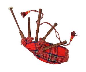 vidaXL Cornemuse Ecossaise Great Highland Enfants Tartan Rouge Royal Stewart