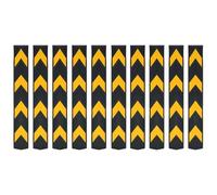 vidaXL Cornières de protection réfléchissantes caoutchouc 80 cm – Lot de 10