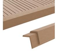 vidaXL Cornière de terrasse 5 pcs WPC 170 cm Couleur teck 45021