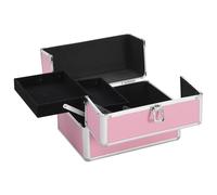 vidaXL Cosmetic case 22x30x21 cm rose aluminium