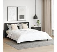 Vidaxl Couette Avec Oreiller 3 Pcs Blanc 200 X 200 Cm Microfibre