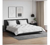 vidaXL Couette avec oreiller 3 pcs Blanc Microfibre 3377424