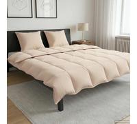 vidaXL Couette d'été Beige 220 x 240 cm 100% Kapok Naturel