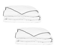 Vidaxl Couette En Duvet D'hiver 2 Pcs 135 X 200 Cm