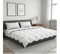 vidaXL Couette FULDA 200 x 240 cm 4 saisons 210 GSM Blanc 42042766