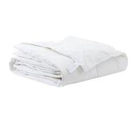 vidaXL Couettes & Duvets Blanc 200 x 200 cm Bas, Déco de Chambre Cozy, Couverture matelassée, Couette Douce, Duvet de Luxe, literie automnale, Plaid Chaud