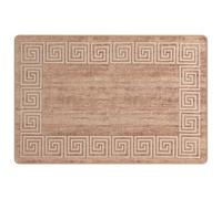 Vidaxl Coureur De Tapis Marsa Blanc 100 X 150 Cm Polyester Et Pvc