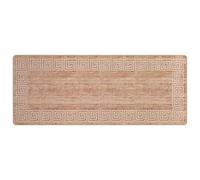 Vidaxl Coureur De Tapis Marsa Blanc 100 X 400 Cm Polyester Et Pvc