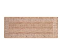 Vidaxl Coureur De Tapis Marsa Blanc 100 X 450 Cm Polyester Et Pvc