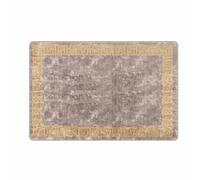 Vidaxl Coureur De Tapis Marsa Gris 100 X 150 Cm Polyester Et Pvc