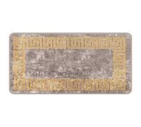 Vidaxl Coureur De Tapis Marsa Gris 50 X 100 Cm Polyester Et Pvc