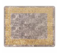 Vidaxl Coureur De Tapis Marsa Gris 80 X 100 Cm Polyester Et Pvc