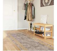 vidaXL Coureur de Tapis MARSA Gris 80 x 400 cm Polyester et PVC 42023356