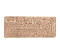 Vidaxl Coureur De Tapis Marsa Jaune 100 X 200 Cm Polyester Et Pvc