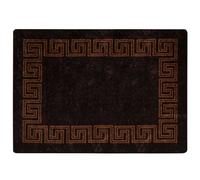 Vidaxl Coureur De Tapis Marsa Noir 100 X 150 Cm Polyester Et Pvc
