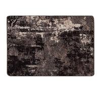 Vidaxl Coureur De Tapis Marsa Noir 100 X 150 Cm Polyester Et Pvc