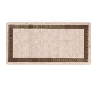 Vidaxl Coureur De Tapis Marsa Noir 100 X 200 Cm Polyester Et Pvc