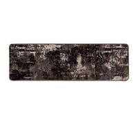 Vidaxl Coureur De Tapis Marsa Noir 100 X 350 Cm Polyester Et Pvc